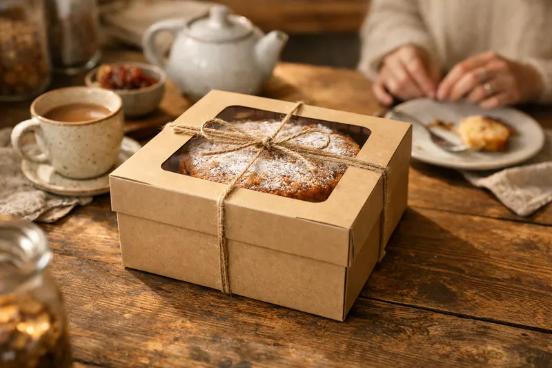 Kuchen im Karton
